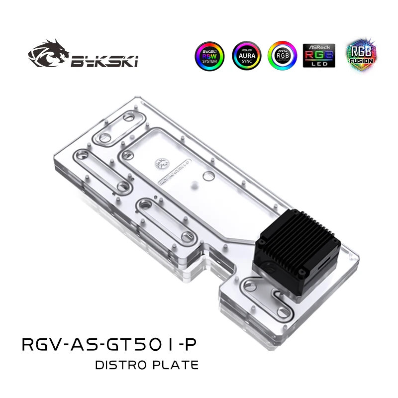 Bykski Distro Cool Plate For ASUS TUF GT501 Case Waterway Boards For Intel CPU Water Block & Single GPU Building, RGV-AS-GT501-P