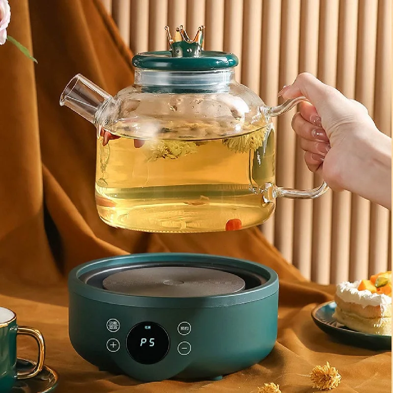 110V/220V Multifunctional Health Pot 1.5L High Borosilicate Glass Tea Maker 24h Reservation Home Bird\'s Nest Stewing Pot 500W