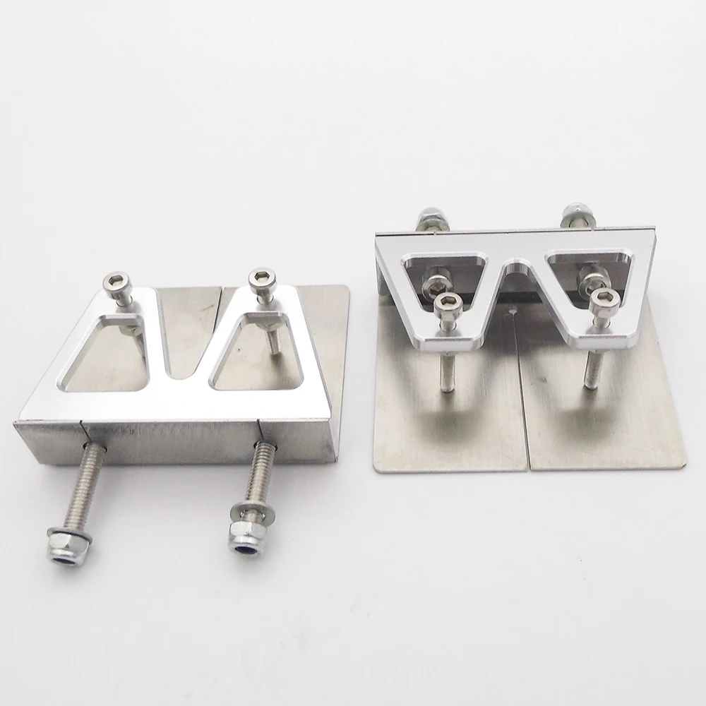 1Pair RC Boat Trim Tabs  Balance Plate 57mm*48mm Trim Flaps for 80-120cm RC Electric Gas Nitro Boat Speed MONO Vee Oval