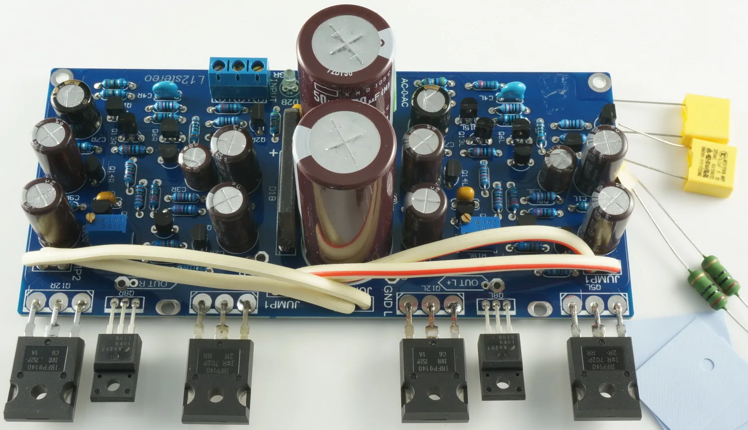 L12 power amplifier board finished board dual channel field effect tube output with rectifier filter VER2