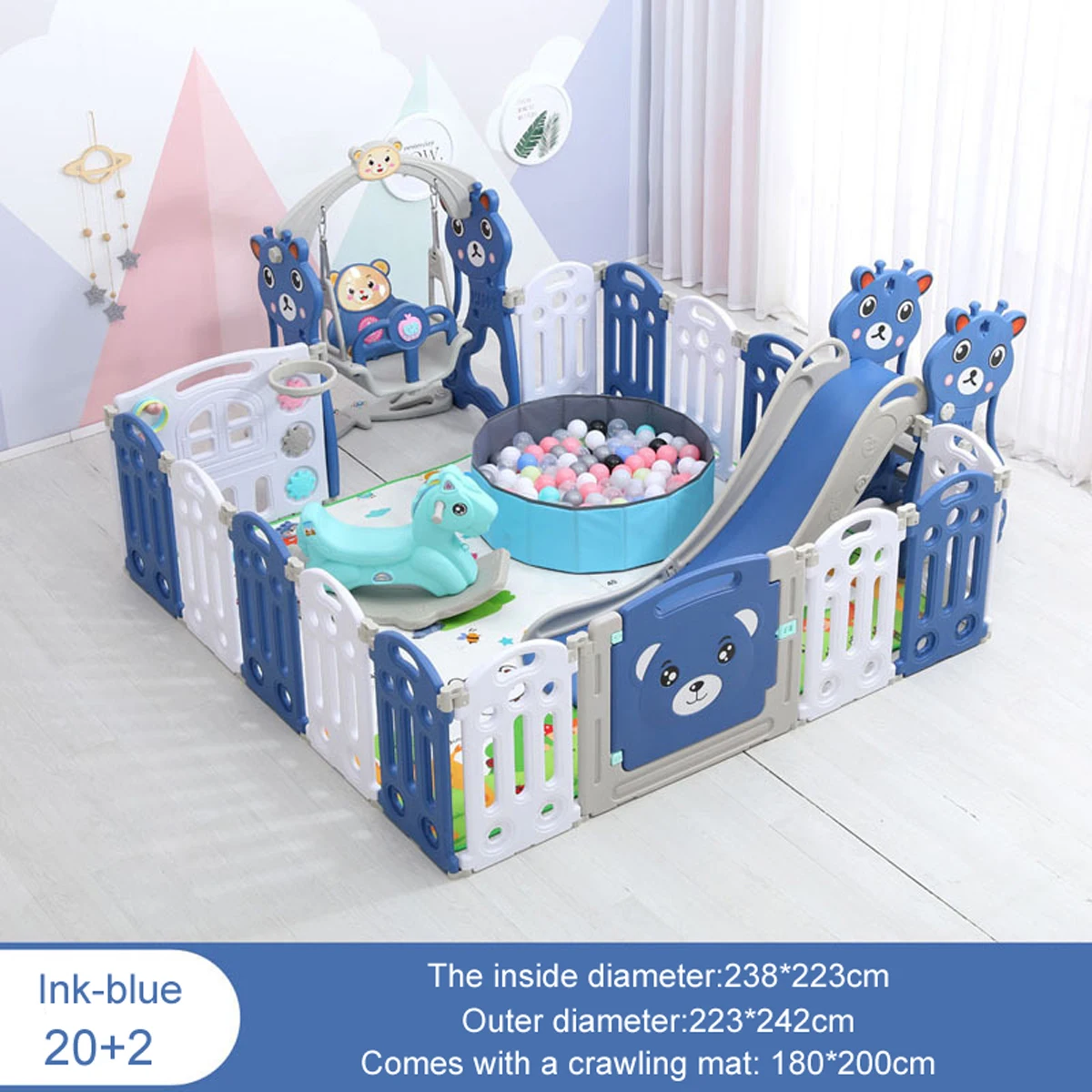 Baby playpens Baby playground Guardrail Fence Playground Safety Foldable baby park Kids park Playpen children park for baby