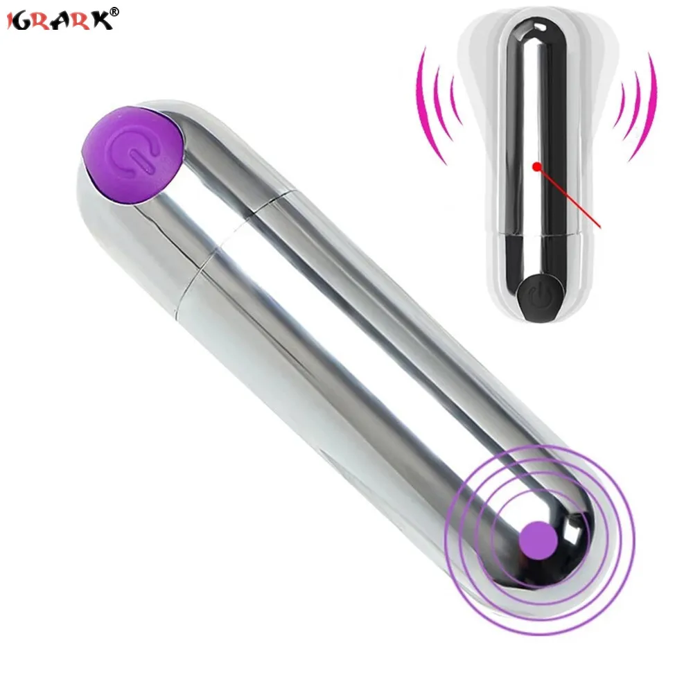 Powerful 10Speeds Mini Bullet Vibrator Clitoris Stimulator G Spot Vagina Massage Adult Sex Toys for Women Gay Female Masturbator