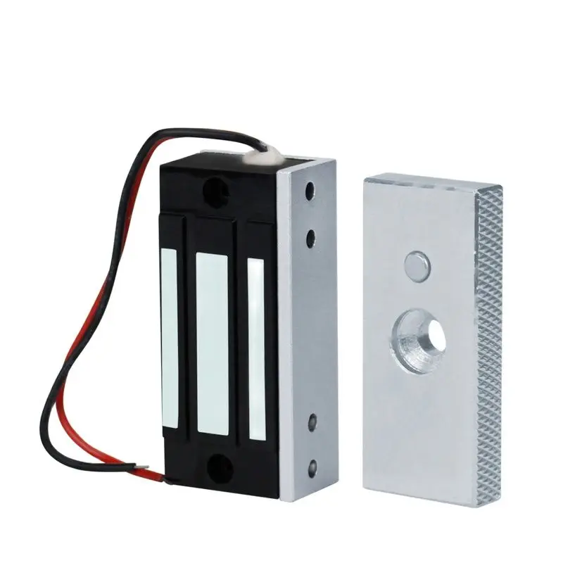 KINJOIN DC12V 60kg Door Gate Escaping Room Lock/Electric Magnetic Solenoid Cabinet Case Locks For Office Door Access Control