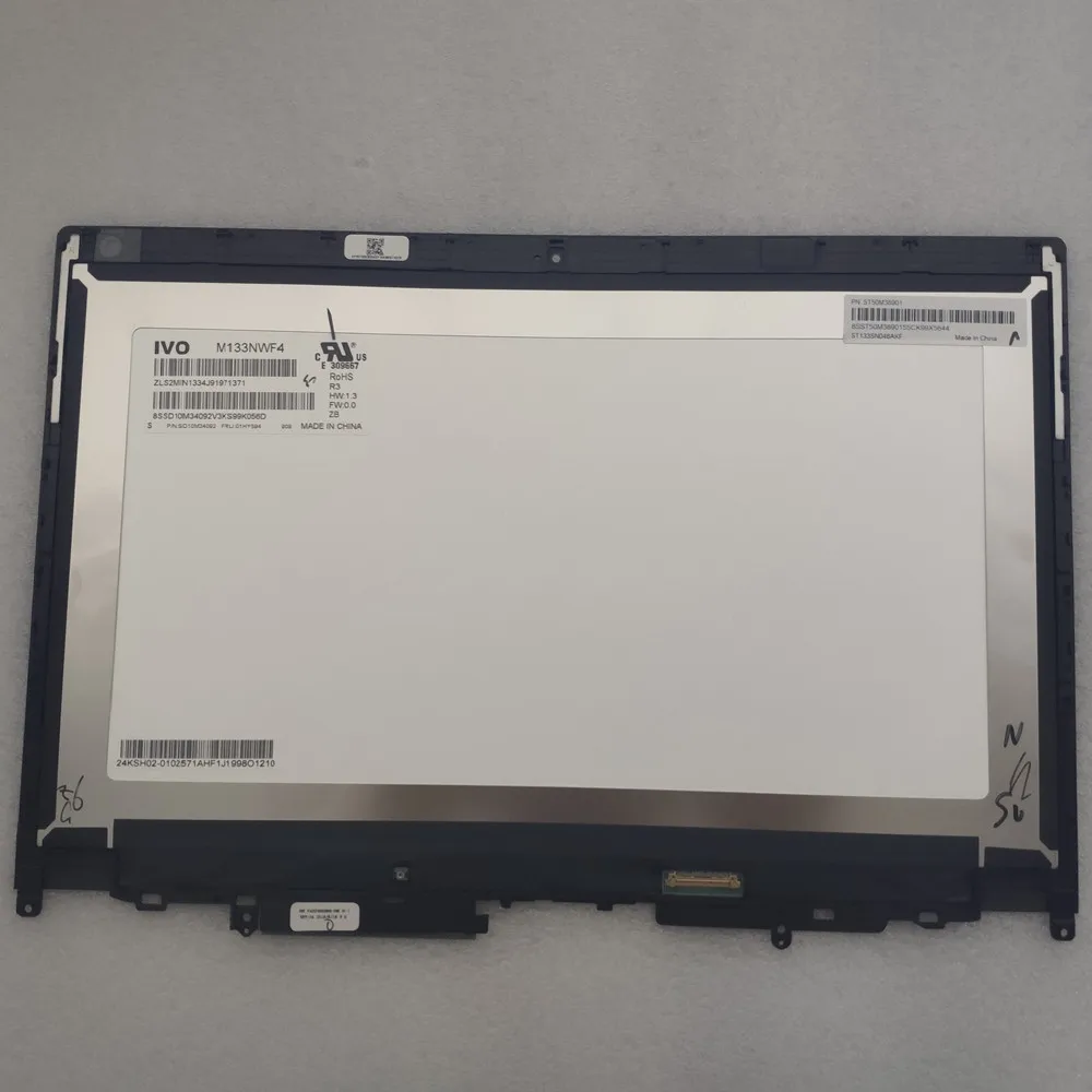 Imagem -06 - Yoga Screen Substituição para Lenovo Tela Lcd Matriz Digitalizador para Thinkpad Substituição de Exibição 133 em X380