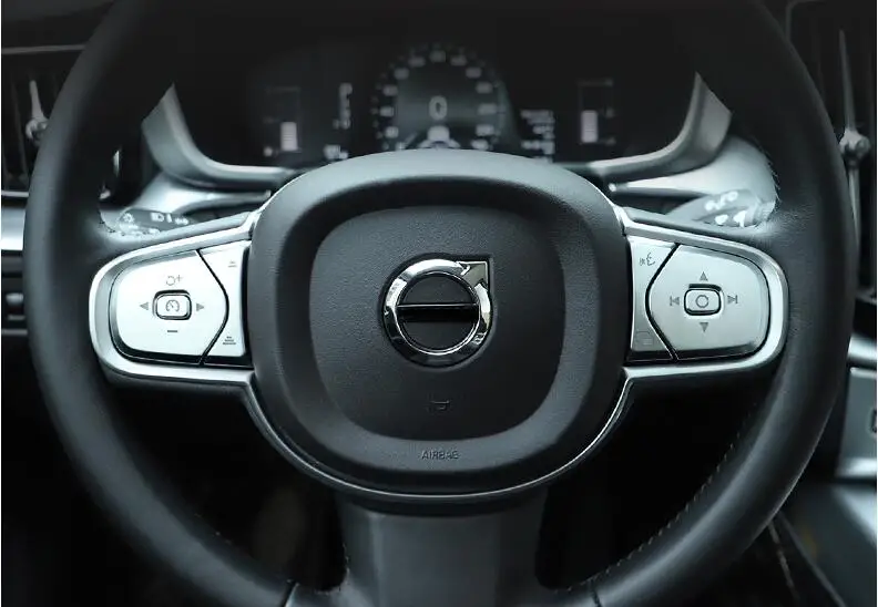 Für Volvo XC90 S90 V90 XC60 S60 V60 Lenkrad Links Rechts Tasten Dekoration Innenraum-Modifikation Autoteile Autoaufkleber – Detail 1