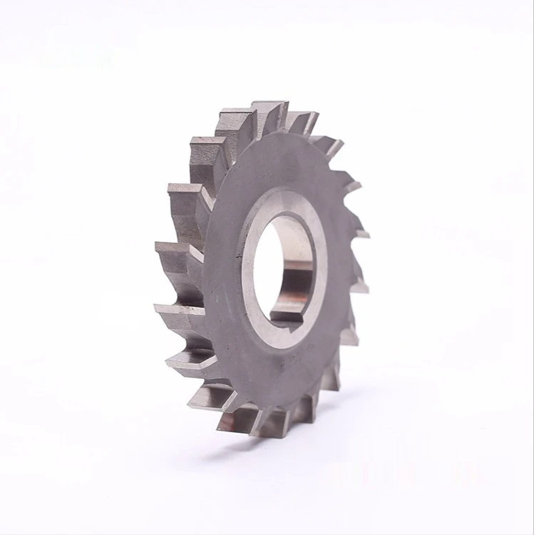 Three-side Face Milling Cutter HSS Gear Cutting Tools Carbide Three-side High-speed Steel Staggered Gear Milling Cutter