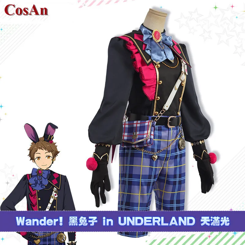 Game Ensemble Stars 2 Tenma Mitsuru Cosplay Costume Wander Black Rabbit Fashion Uniforms Activity Party Role Play Clothing S-3XL