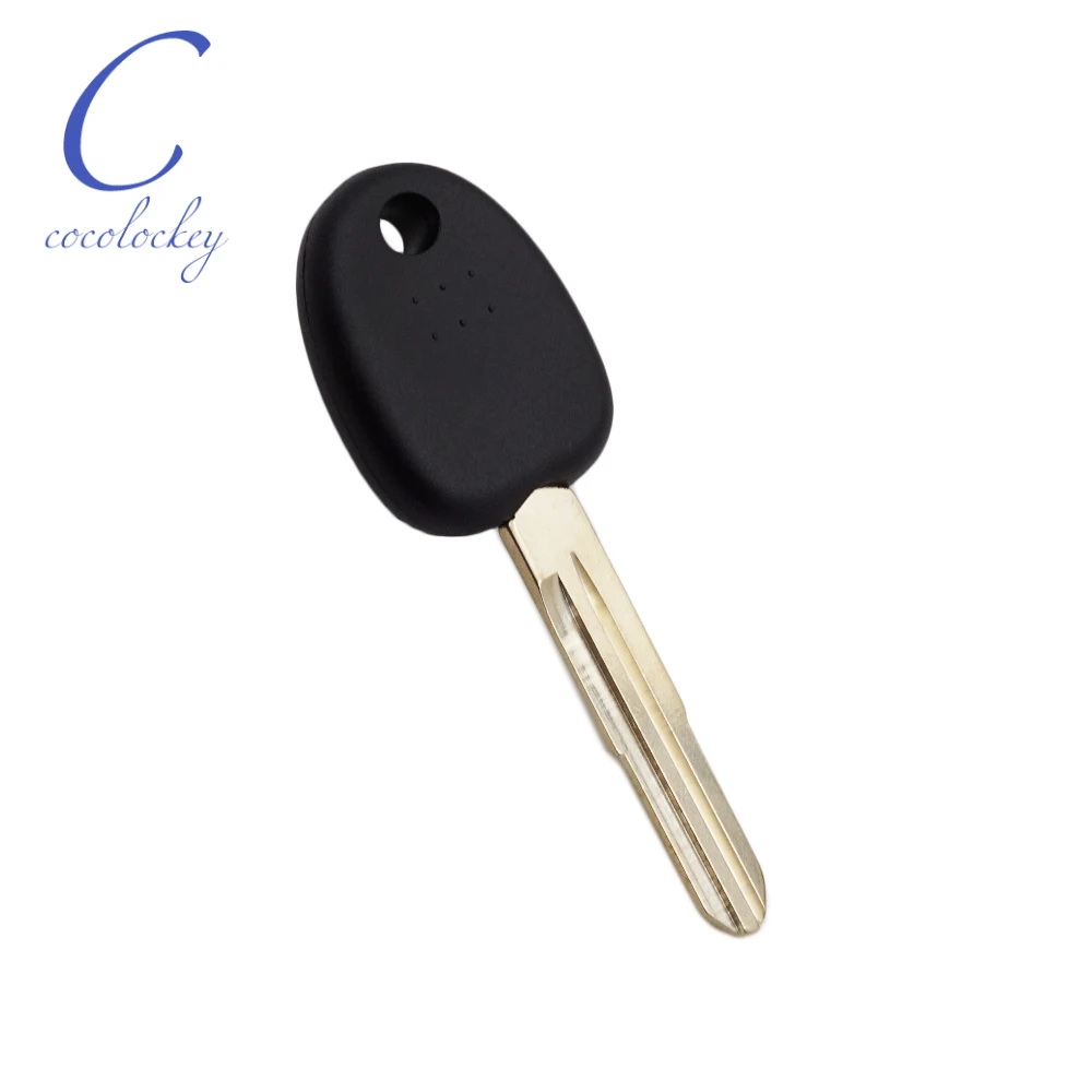 Cocolokey-carcasa de llave transpondedor de coche, carcasa Fob sin Chip para HYUNDAI Santa Fe Sonata, Chip transpondedor, hoja derecha, 10 unids/lote