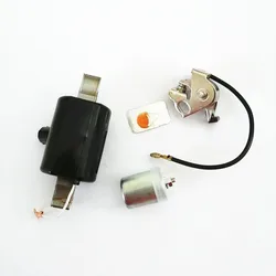 Ignition coil + capacitor + Terminator Contact for Zundapp Kreidler Hercules for Alternator PUCH STATOR Coil 17W 35W 6V 12V