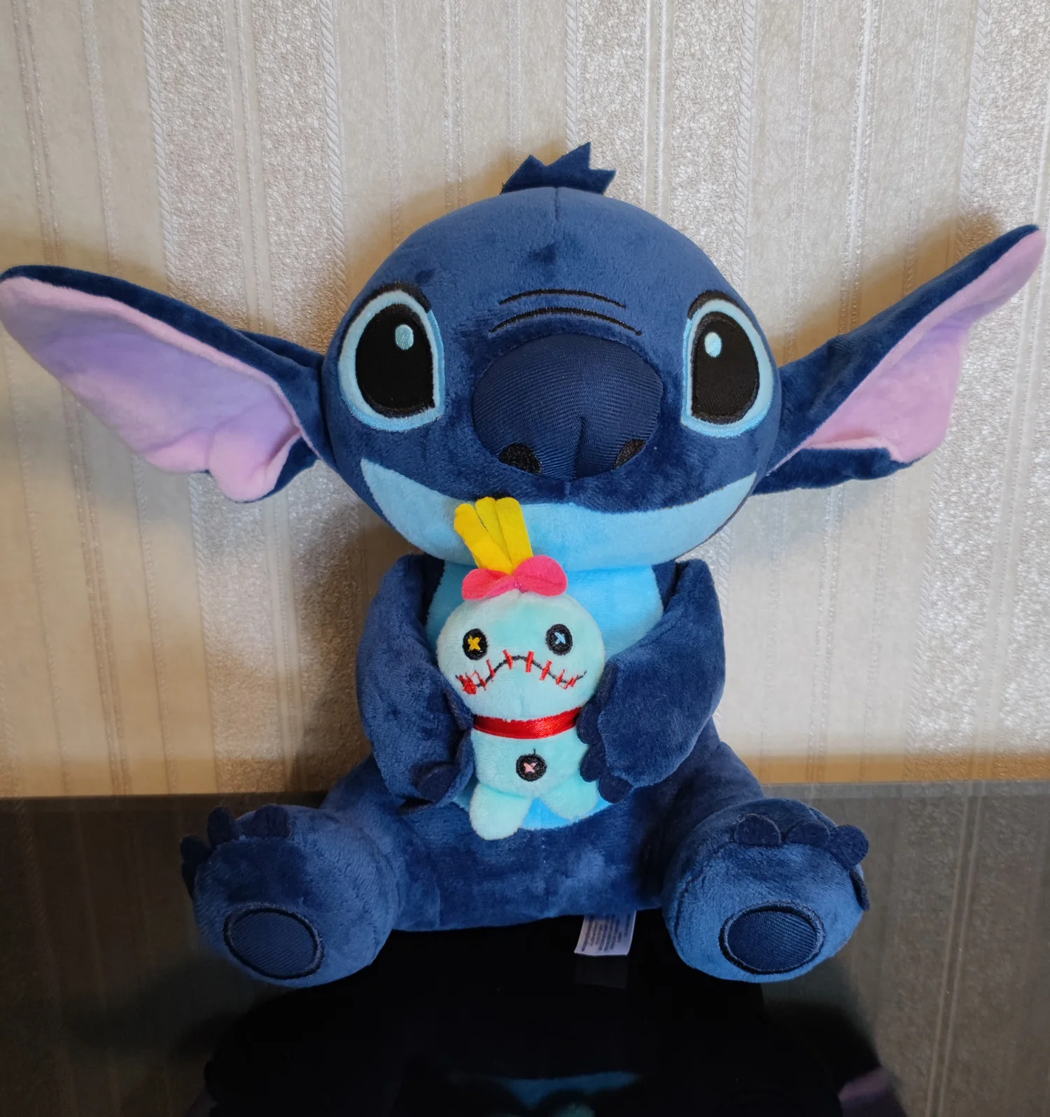 Disney Cartoon Blue Pink Stitch Plush Dolls Anime Toys Lilo and Stitch 25CM Stich Plush Stuffed Toys Christmas Gifts for Kids