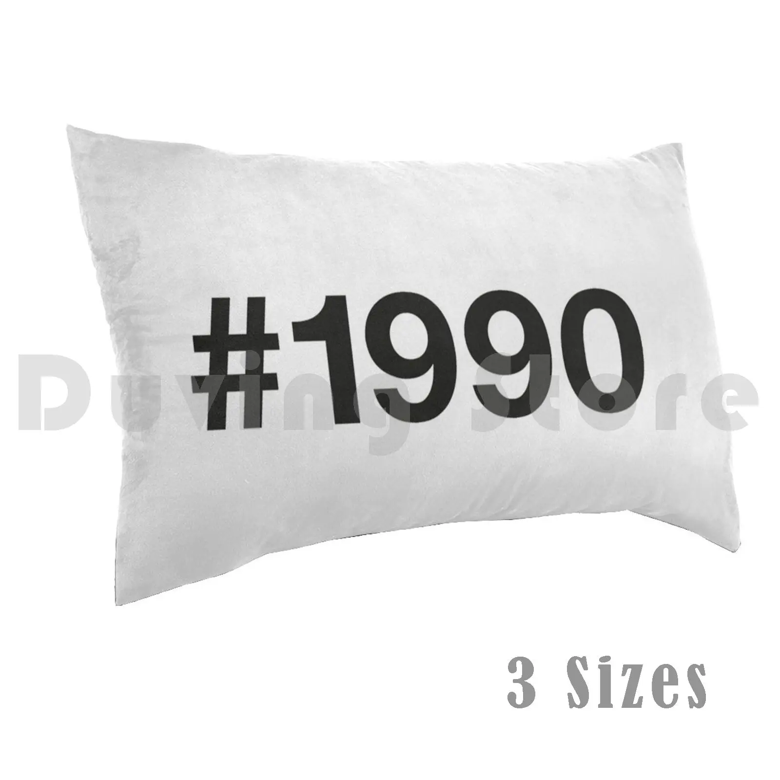 1990 Hashtag Pillow Case Printed 50x75 1990 1990s 90s Nineties 30th Birthday 30th Anniversary 30 Years Year