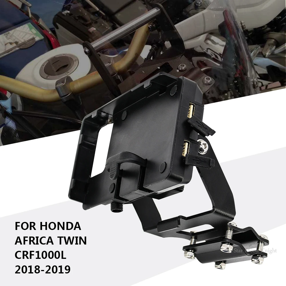 For Honda Africa Twin CRF1000L 2018-2019 CRF 1000 L Motorcycle Front Phone Stand Holder Phone GPS Navigaton Plate Bracket