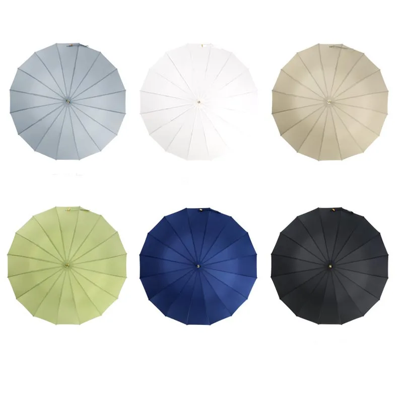 Golf Umbrellas Brand Paraguas Bamboo Long Handle Strong Rain Umbrella Women Men Glassfiber Japanese Style Big Windproof Parasol