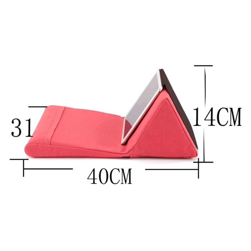 다색 휴대용 노트북 태블릿 파우치 보관 접이식 태블릿 베개, 아이패드 4 스탠드 홀더, 폼 랩 레스트 쿠션, 홈 오피스