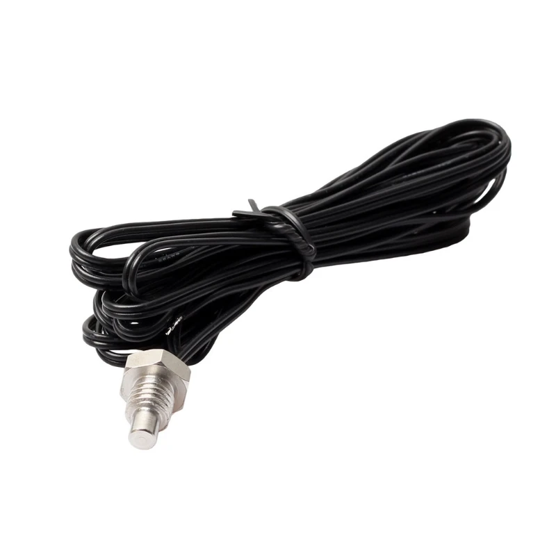 Sensor de temperatura de Termistor NTC 10K, Cable de sonda de rosca M8, 1m, 2m, impermeable, A0NC