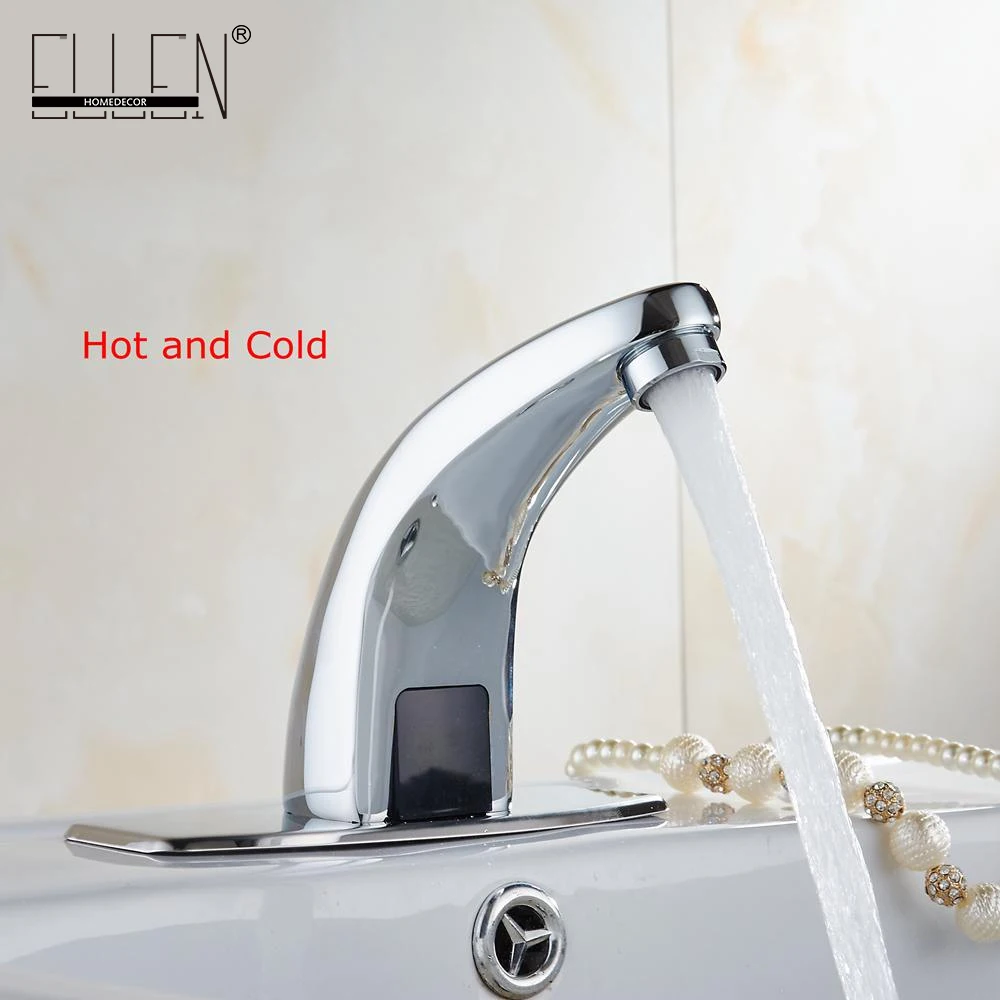 Vidric Hot And Cold Automatic Hands Touch Free Sensor Faucet Bathroom Sink Tap Bathroom faucet Water Mixer Crane FYG334