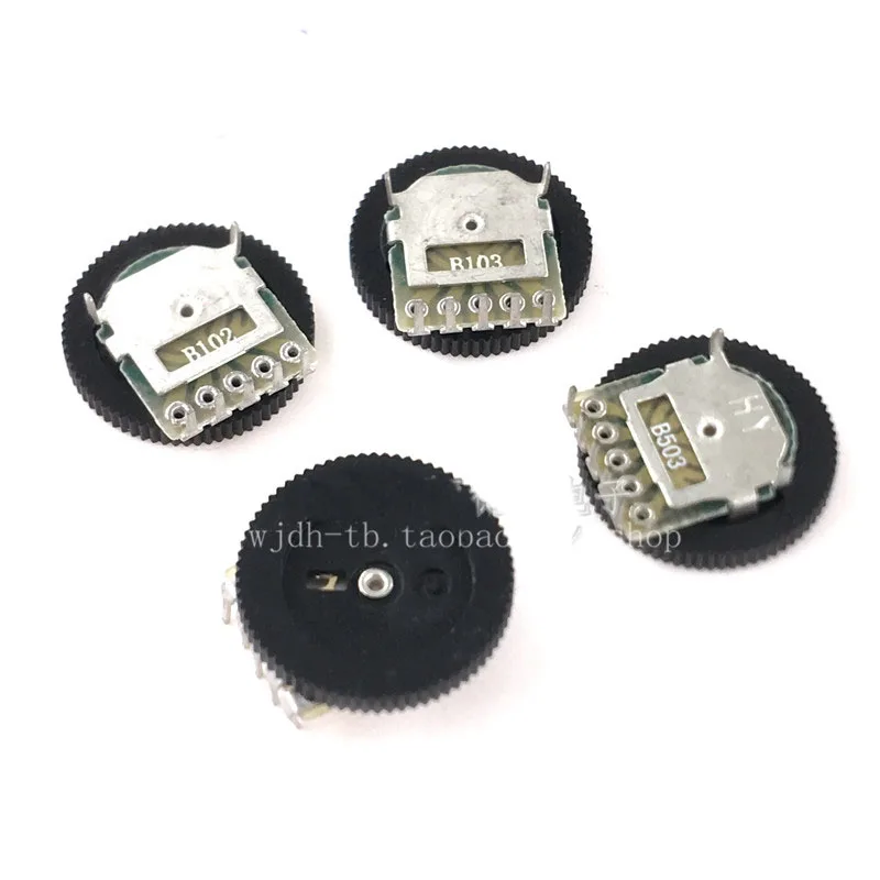 50 개/몫 더블 다이얼 B503/103/102 5 피트 10K 기어 전위차계 16*2 MM 다이얼 전위차계