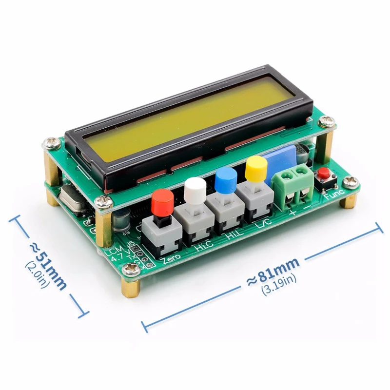 TOP Lc100-A Digital Lcd High Precision Inductance Capacitance L/C Meter Capacitor Tester Frequency 1Pf-100Mf 1Uh-100H Lc100-A +