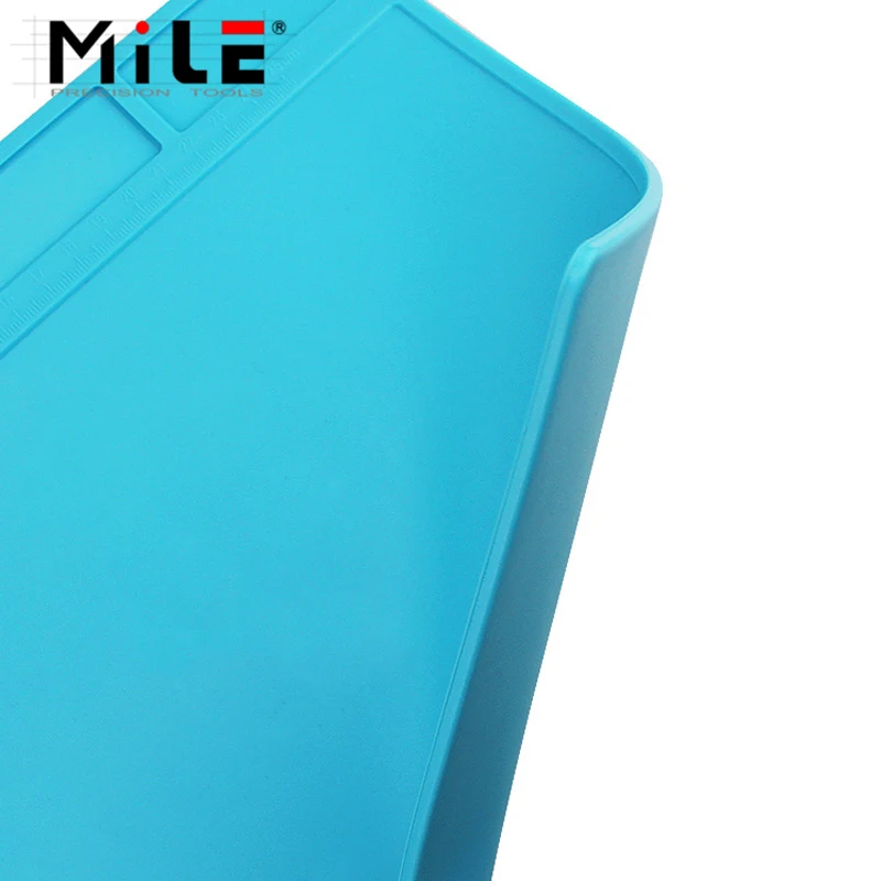 Miglio 35x25cm cuscinetto in Silicone per isolamento termico BGA elettrico stazione di riparazione per saldatura piattaforma di manutenzione con tappetino per vite