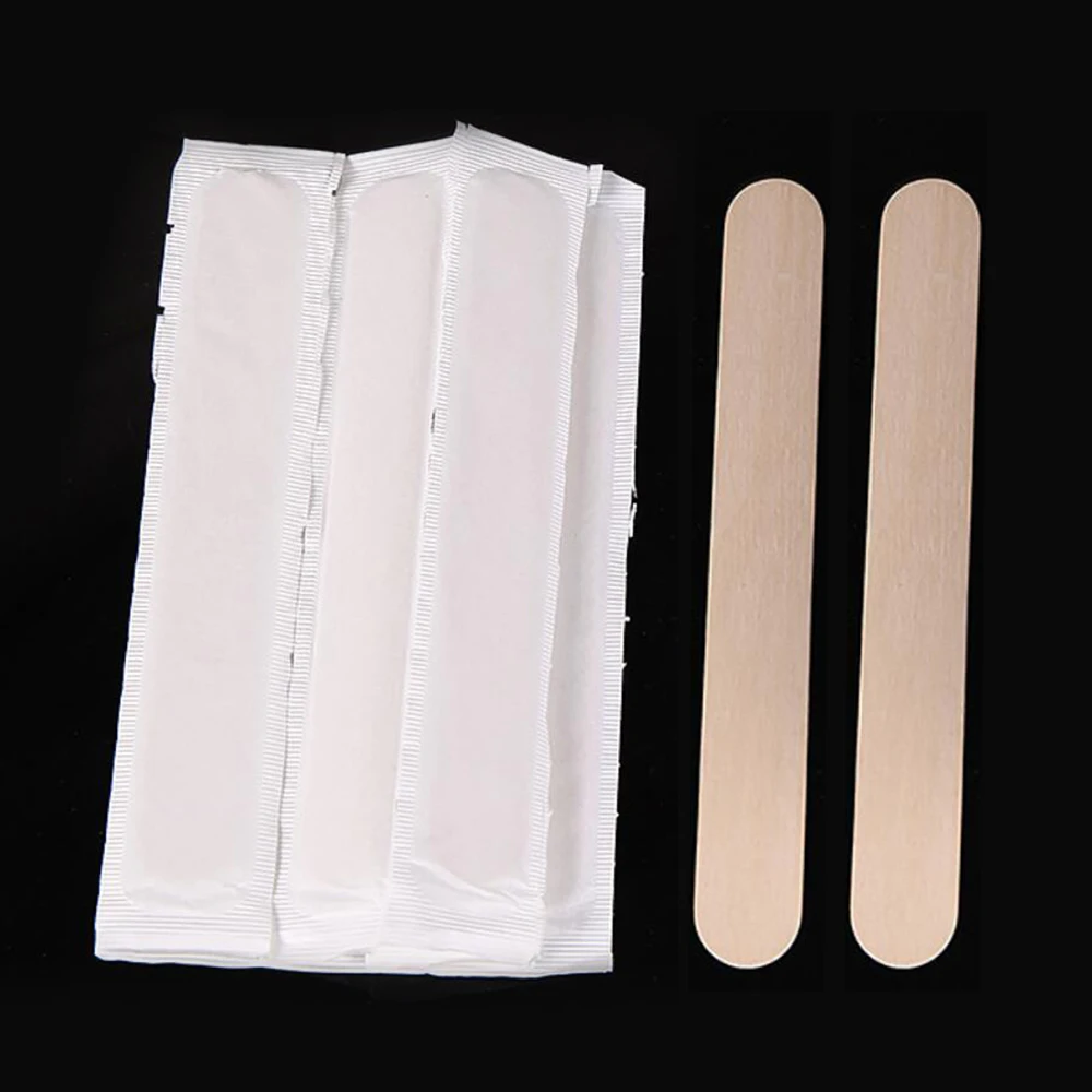 

10/100 шт. восковая палочка для татуировки одноразовый депрессор для языка деревянная стерилизация тату ремонт крем удаление косметический бар инструмент для тела