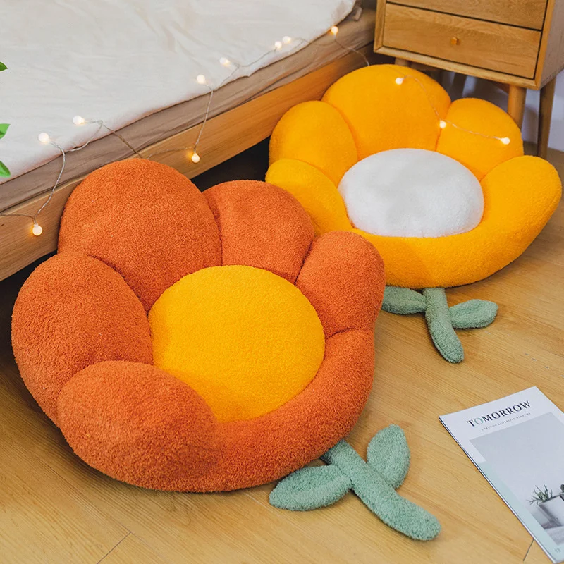 Flower Cushion Futon Household Floor Lazy Man Sitting Pier Bedroom Tatami Floating Window Plush Cushion Office Chair Mat