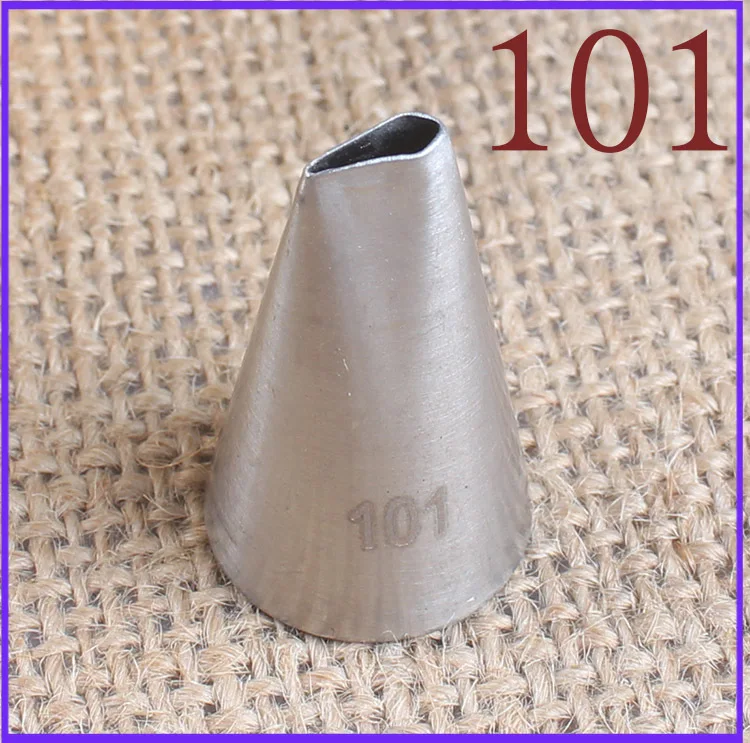 

101# 304 Stainless Steel Rose Petals Decorating Nozzle inside and outside Seamless Baking DIY Tool Small Number