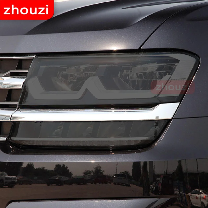 For Volkswagen VW Atlas Teramont 2017-2019 Car Headlight Tint Black Protective Film Taillight Transparent TPU Sticker Accessorie