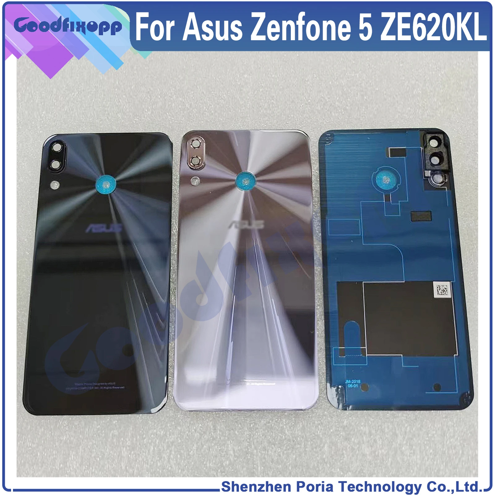 For Asus Zenfone 5 ZE620KL ZF620KL Front Frame Battery Back Cover For Asus Zenfone5 X00QD Rear Case Cover  Middle Frame