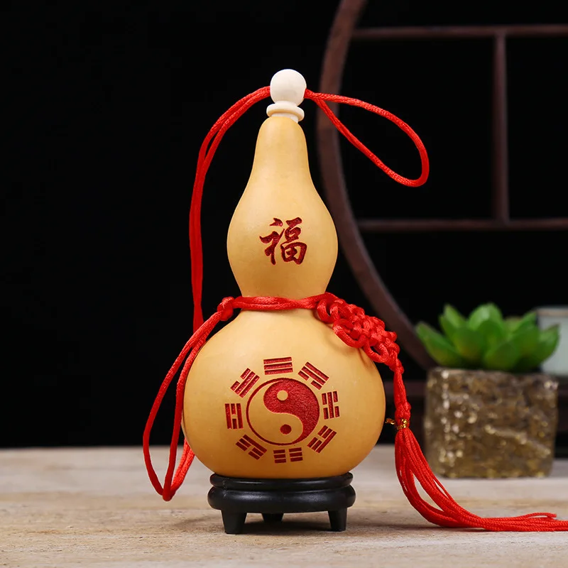 Traditional Chinese Gourd Home Decor Natual Hu Lu Wu lou Gourd Living Room Wall Gourd Living Room Decoration Calabash Gifts