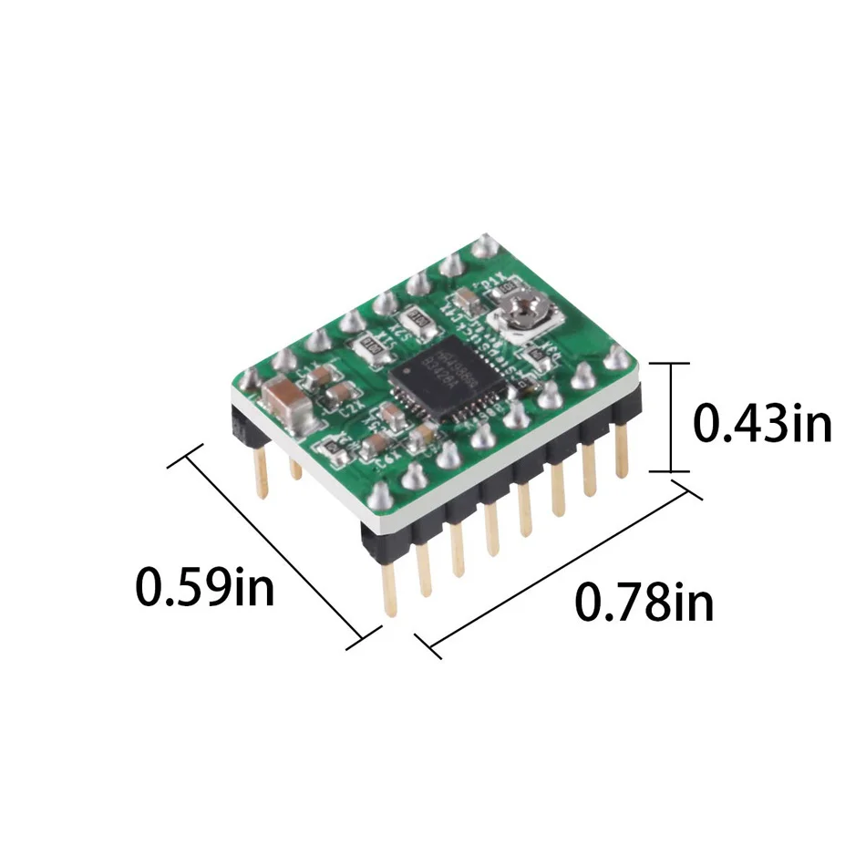 5Pcs A4988 Stepstick Stappenmotor Driver Module + Koellichaam Voor 3D Printer Reprap