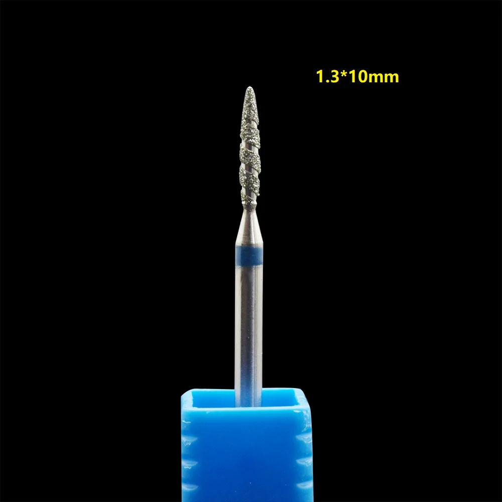 1Pc Tornado Flame Diamond Nail Drill Bit 3/32\