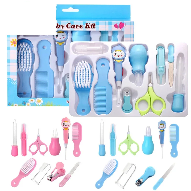 

10Pcs/Set Baby Nail Trimmer Healthcare Kit Portable Newborn Nail Clipper Safety Care Set Healthcare Accessories Drop ship