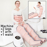 Customized 3 Modes Air Compression Leg Massager Chambers Foot Arm Waist Therapy Pneumatic Wrap Relax Pain Pressotherapy Jambe