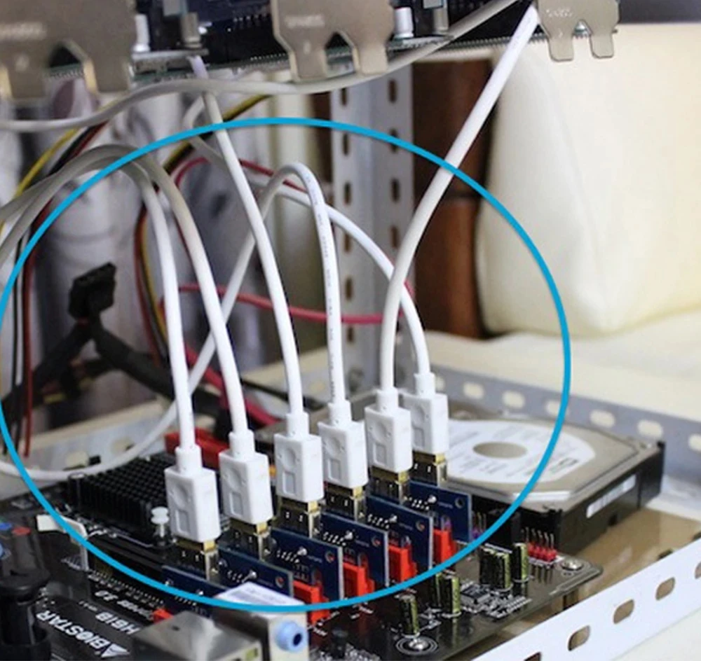 1-10PCS H1111Z Newest PCIE Riser 009s Plus Mining Super Version PCIE x16 PCI Express Extension Riser Card for Mining Video Cards