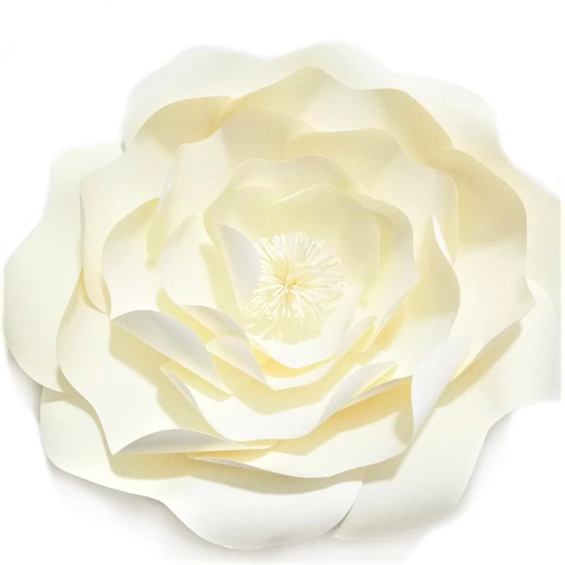 DIY Artificial Giant Paper Flowers For Wedding Backdrops Party Decoration Happy Birthday Table Dessert Crafts Floral Wall Decor