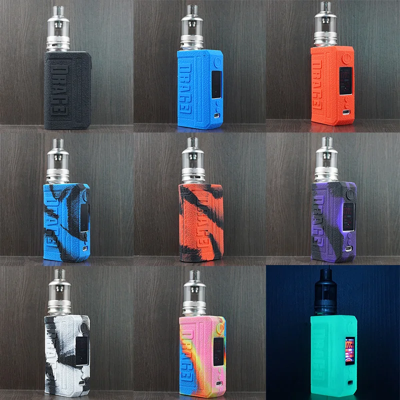 Custodia protettiva in Silicone per VOOPOO Drag 3 Mod Kit Vape Skin Sleeve Cover Wrap gel