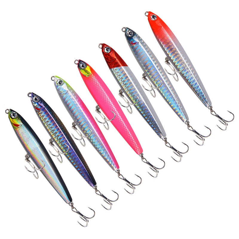 Topwater Pencil Fishing Lure 80/100mm 10/14/18/24g Floating Sinking Sea Bass Baits Artificial Hard Bait Pesca Fishing Tackle