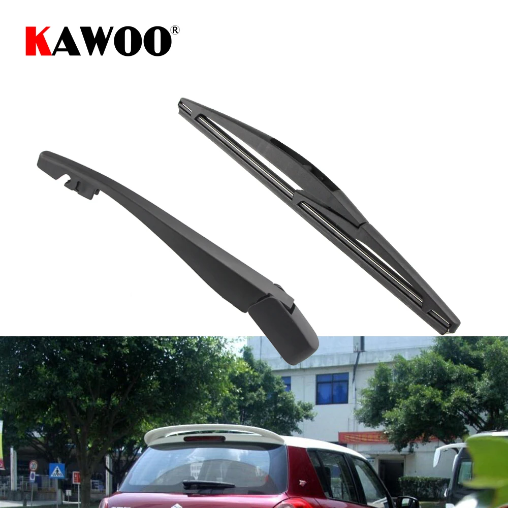 KAWOO Car Rear Wiper Blade Blades Back Window Wipers Arm For Suzuki Swift Hatchback (2004 Onwards) 255mm Auto Windscreen Blade