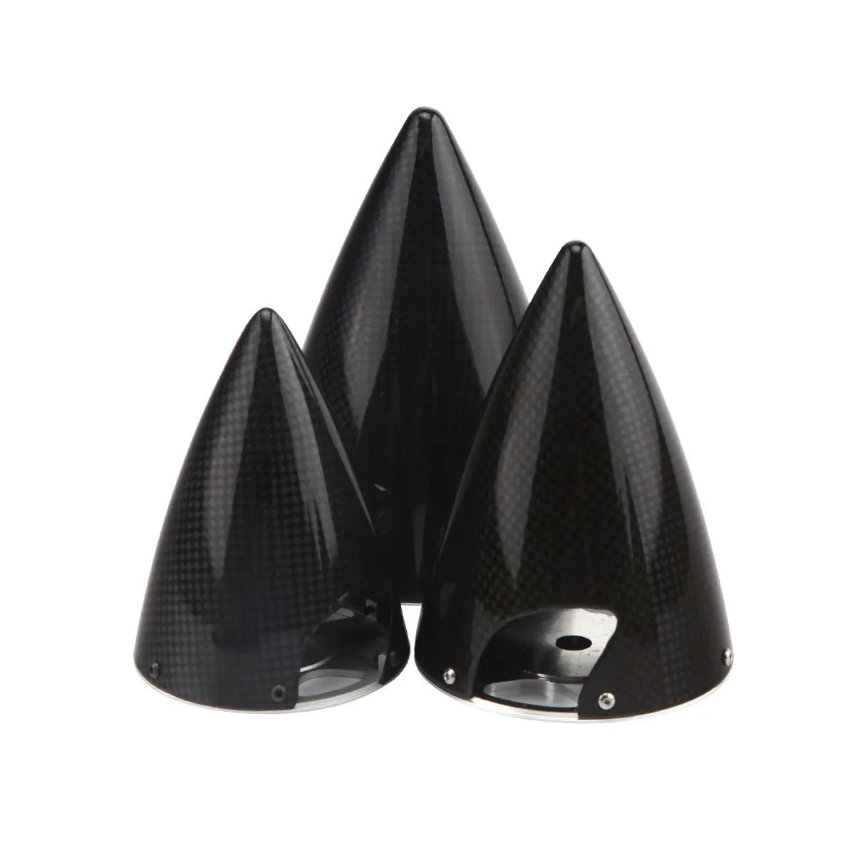 Carbon Fiber Spinner 2-Blade Porp Propeller Cone for Fixed Wing RC Aircraft Model 3/3.5/4/4.5/5/5.5/6 inch RC Spinner