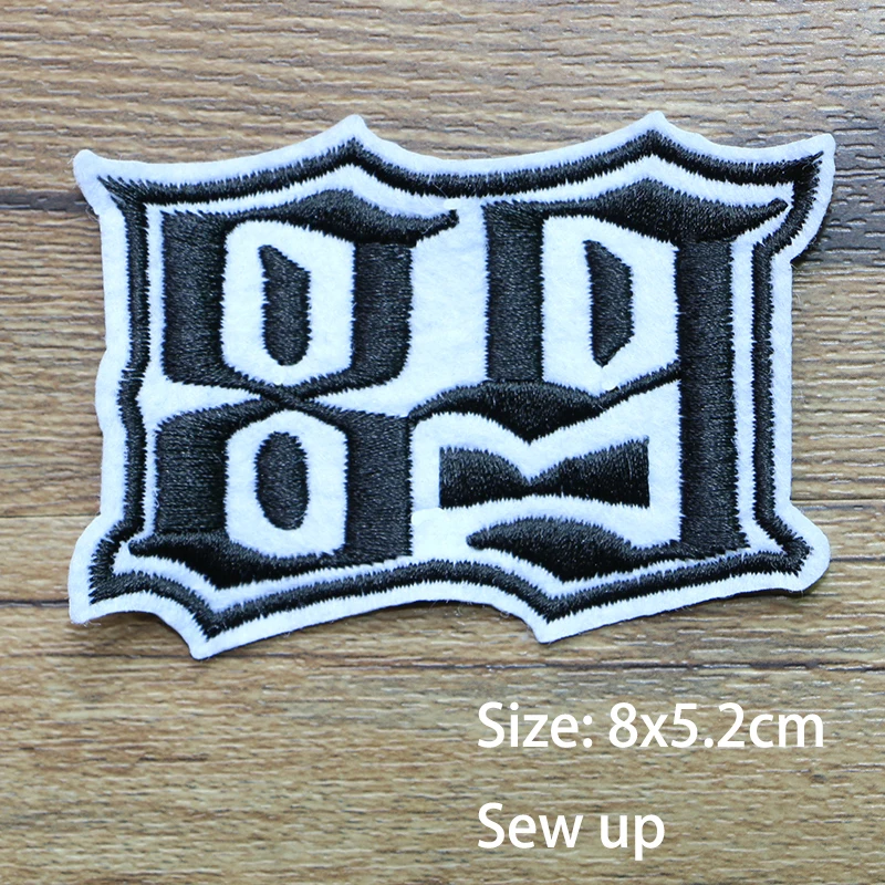 Punk Style 2 23 57 49 89 25 8 3 Number Star Icon Embroidery Applique Patches for Clothing DIY Sew up Badges on the Backpack