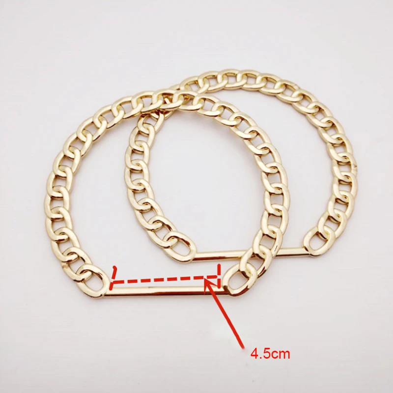 Golden Vintage Bag Chain Handle Women Bag Straps handbag Chain Fashion Woman Bag Accessory Detachable Parts Replacement handle