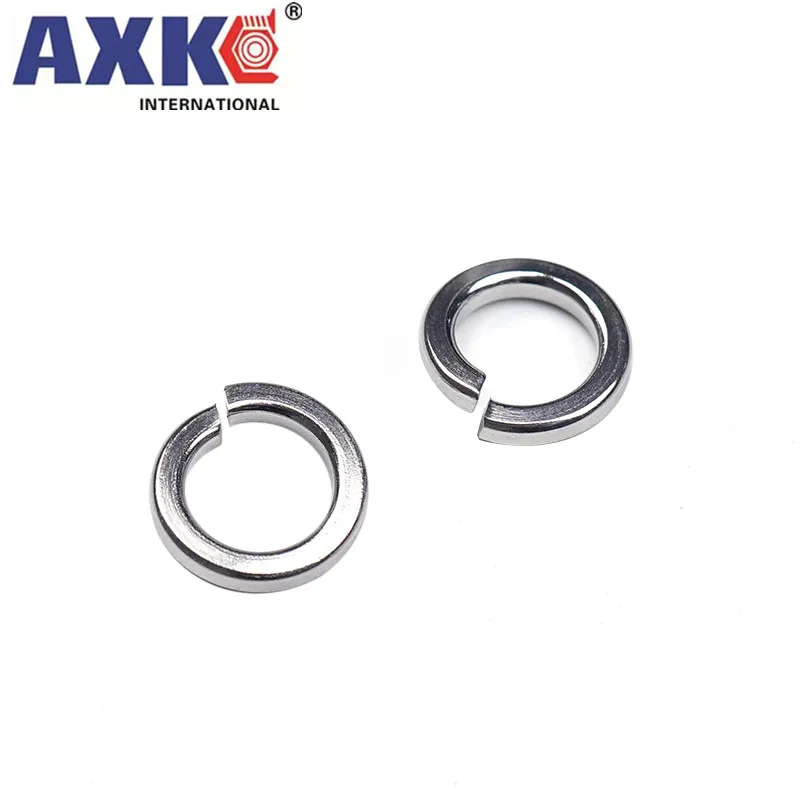 

1/50/100pcs GB93 A2 304 Stainless Steel Spring Split Lock Washer Elastic Gasket M1.6 M2 M2.5 M3 M4 M5 M6 M8 M10 M12 M16 M20 M24