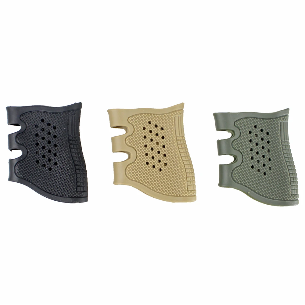 Guante de agarre de goma antideslizante táctico, funda de pistola para Glock 17, 19, 20, 21, 22, 23, 25, 31, 32, 34, 35, 37, 38, accesorios de caza