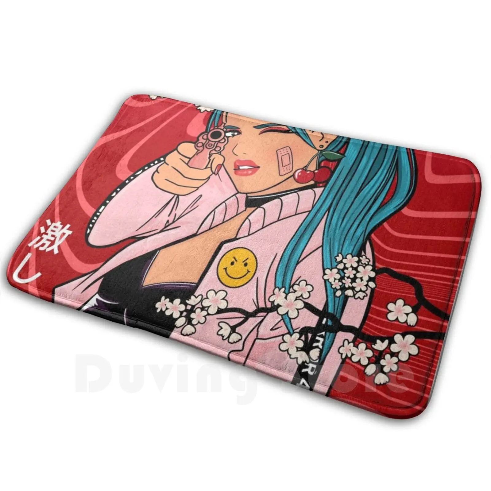 Dare Devil Carpet Mat Rug Cushion Soft Superhero Daring Danger Devil Halloween Strong Passion Female Hero Casanova