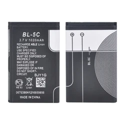 BL-5C Battery for Nokia 3220, 1100, 1110, 1200, 1208, 1280, 1600, 2600, 2700, 3100, 3110, 5130, 6230i, n70, n72