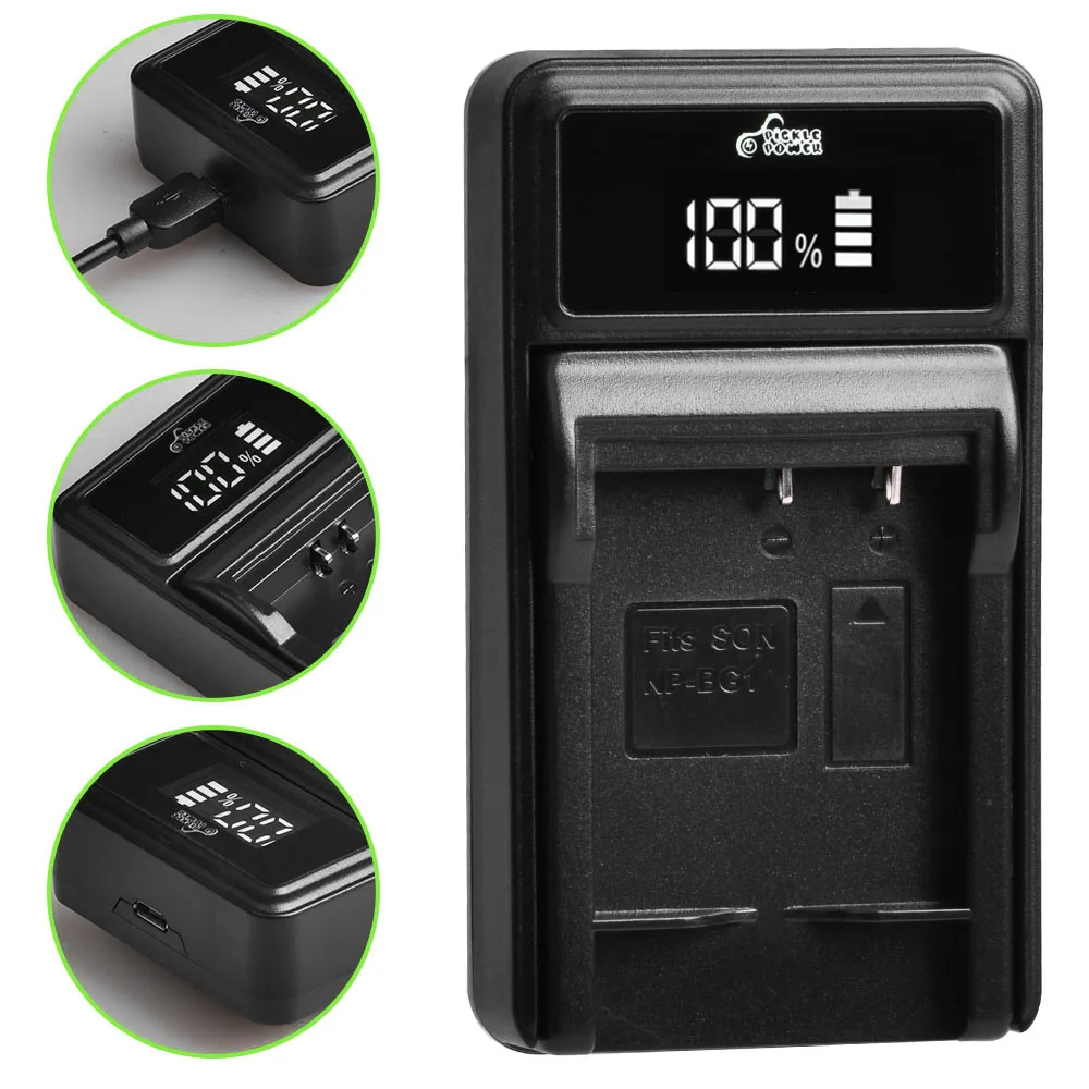 Batería para Sony NP-BG1 NP BG1 NP-FG1 LED cargador USB para Sony Cyber-Shot DSC-H3 DSC-H7 DSC-H9 DSC-H10 DSC-H20 DSC-H50 DSC-H55