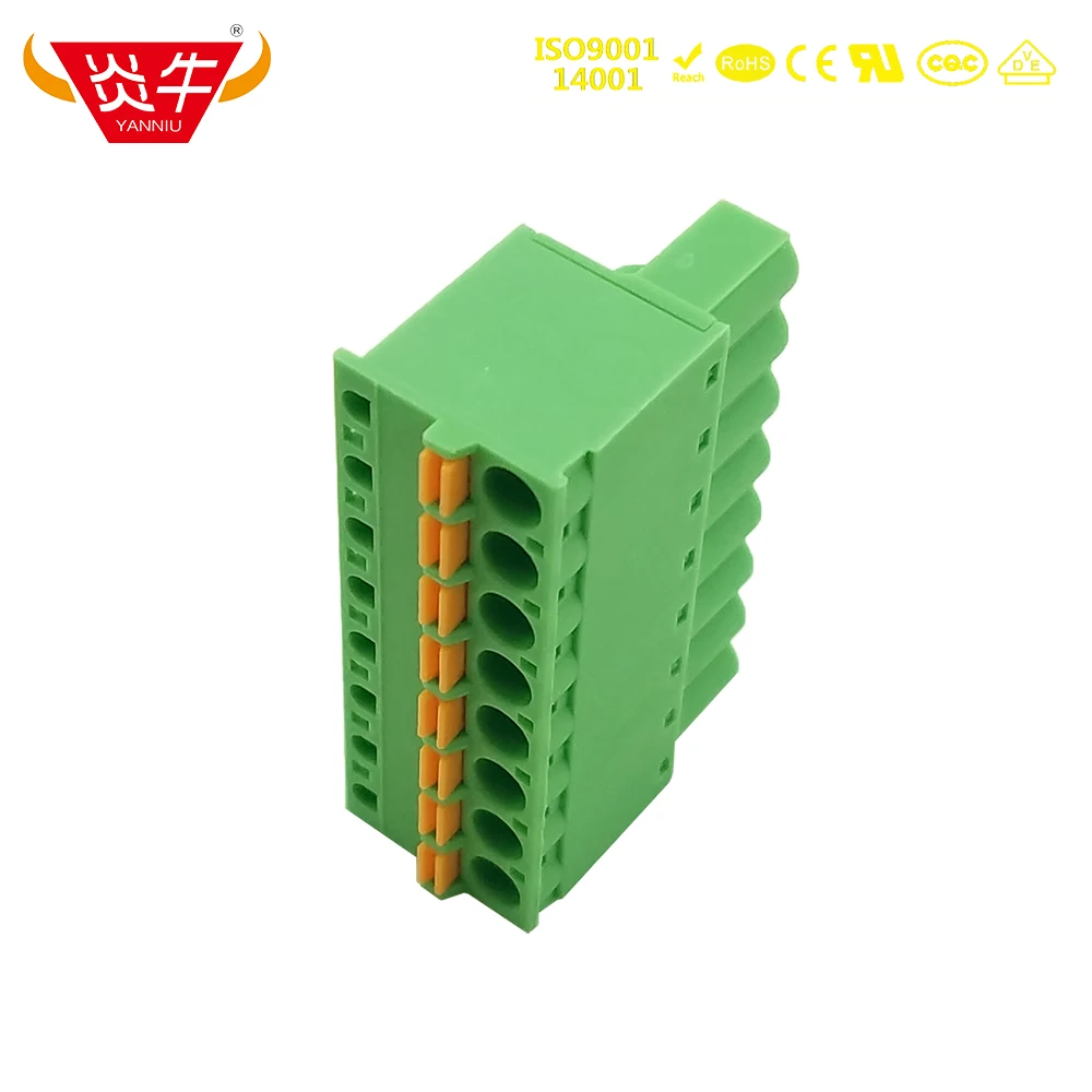 10Pcs 5.0mm 2EDGKD KF2EDGKD 5ESDSR 5.0 2P ~12P PCB PLUG-IN TERMINAL BlOCKS CONNECTOR FKC 2,5/ 2-ST  PHOENIX CONTACT YANNIU