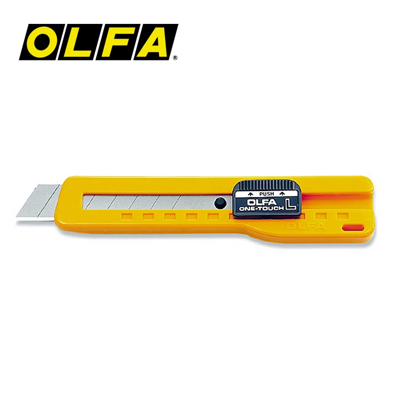 

OLFA SL-1 One-Touch Slide Lock Cutter Model Cutter,Economical Large Utility Knife Household Knife Craft Knife18MM