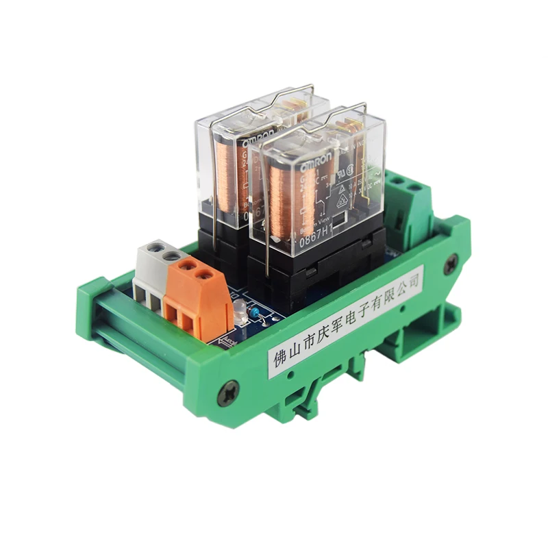 

Huaqingjun G2R-1 10A 2-24 Channels 1NO 1NC Relay Module 12V 24VDC PLC Expansion Board