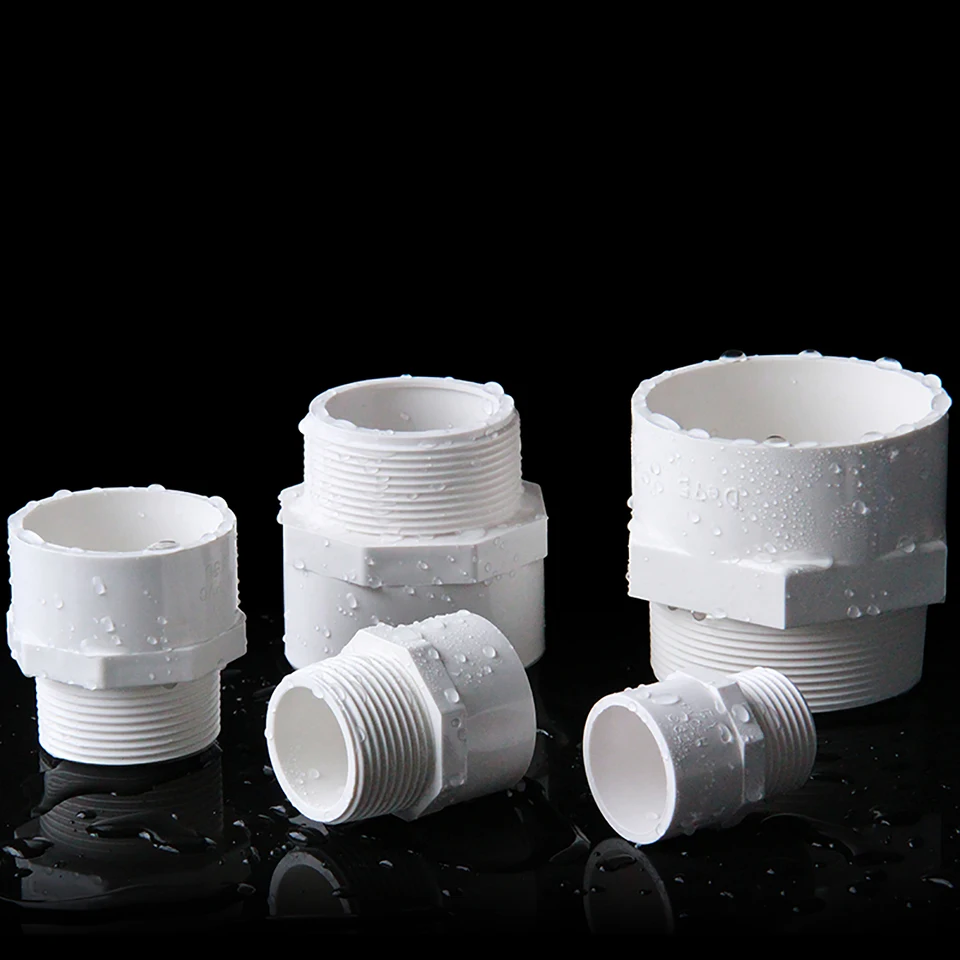 Tuyau en PVC à filetage complet pour aquarium, joint étendu 20/25/32/40/50/63 mm, connecteur à filetage mâle, drainage allongé-1-1l4 pouces, 20 cm de long Tuyau en PVC à filetage complet pour aquarium, joint étendu 20/25/32/40/50/63 mm, connecteur à filetage mâle, drainage allongé-1-1l4 pouces, 20 cm de long